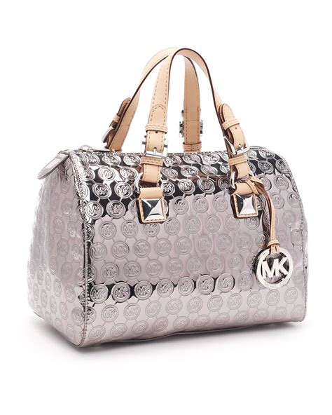 michael michael kors grayson small jet set monogram satchel nickel|Amazon.com: Michael Kors Grayson Handbags.